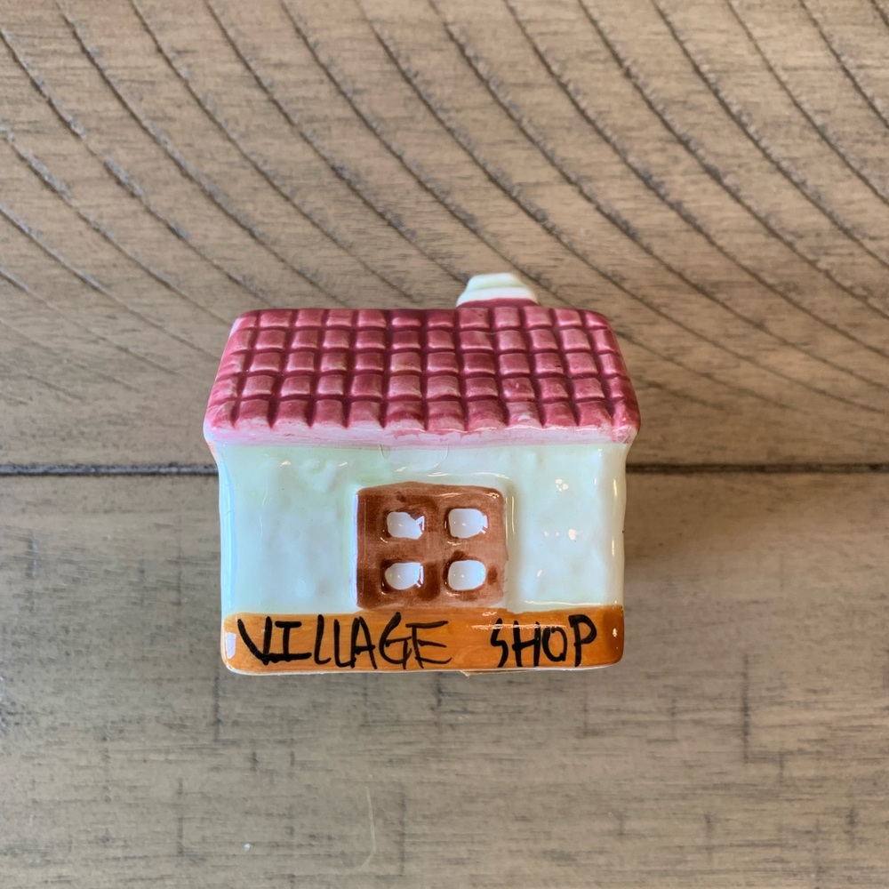 Village Shop Miniature Ceramic House